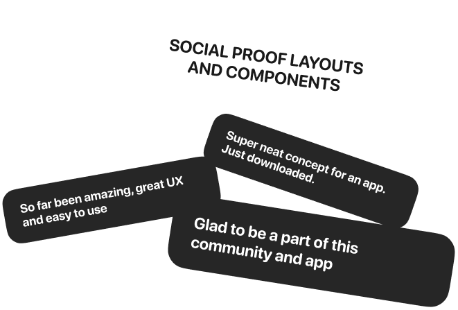 Social Proof Layouts and Components